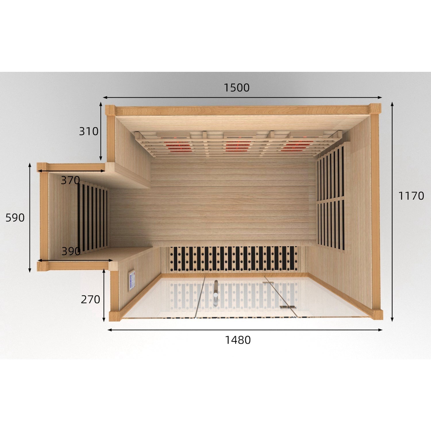 2023 New Full Spectrum Far Infrared Sauna（In stock） - The Sauna World