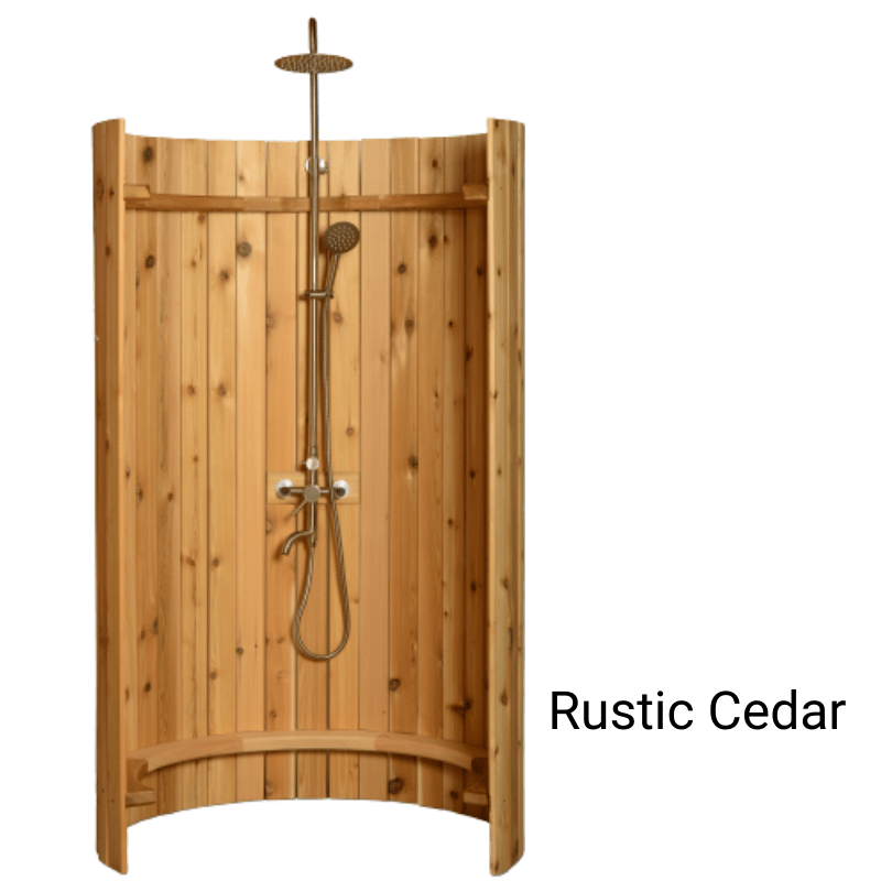 ALEKO Ellipse Curved Rinse Outdoor Shower - The Sauna World