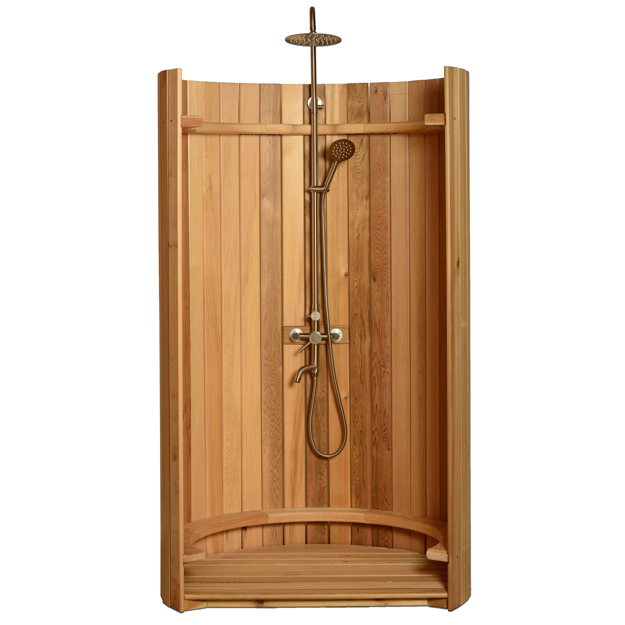 ALEKO Ellipse Curved Rinse Outdoor Shower - The Sauna World