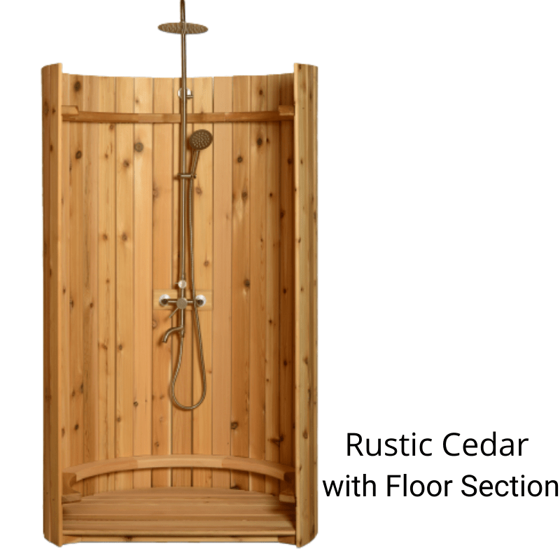 ALEKO Ellipse Curved Rinse Outdoor Shower - The Sauna World