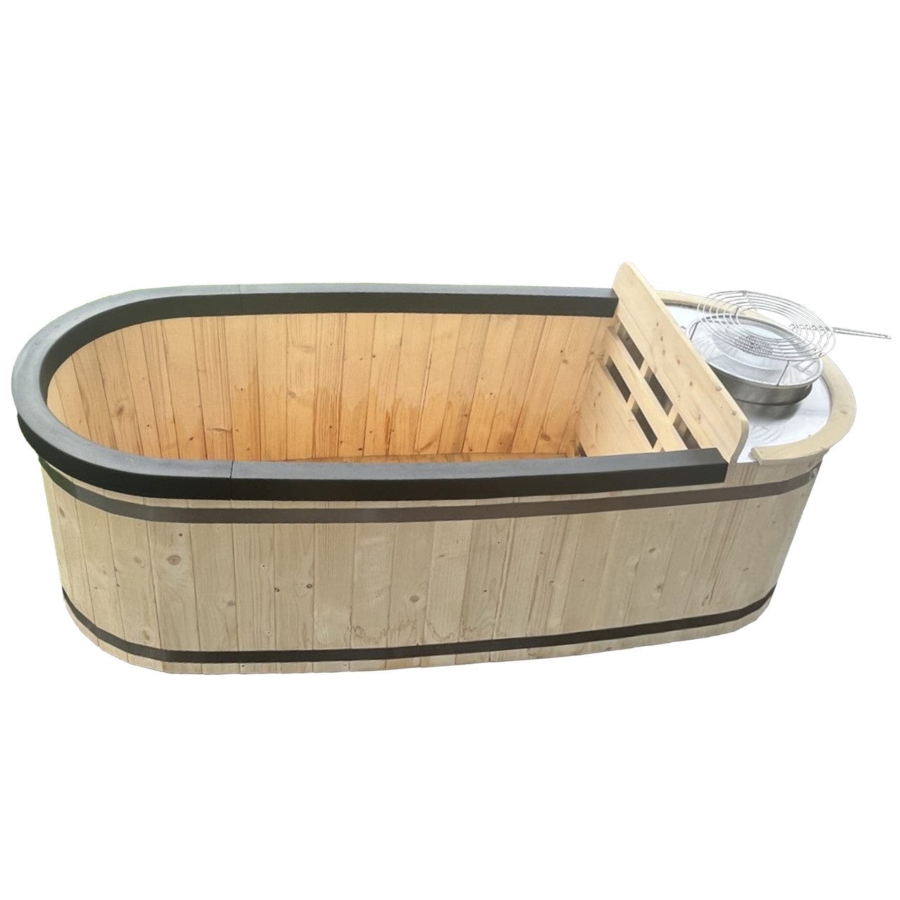 Aleko Natural Pine Hot Tub Hybrid - The Sauna World