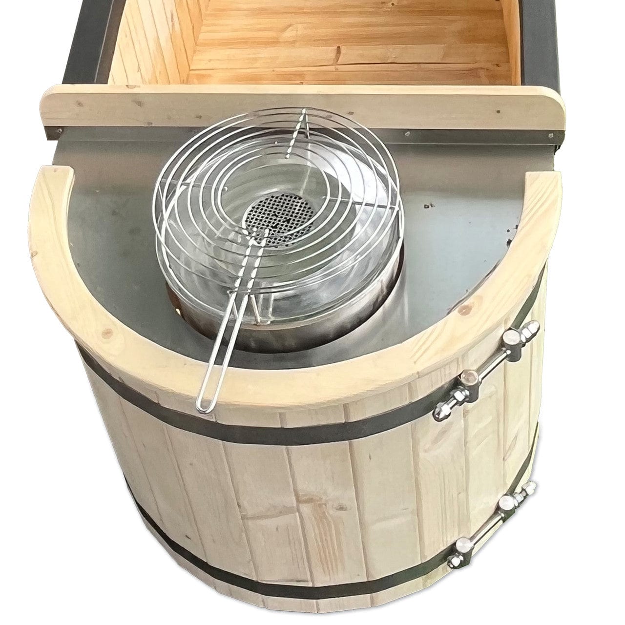 Aleko Natural Pine Hot Tub Hybrid - The Sauna World