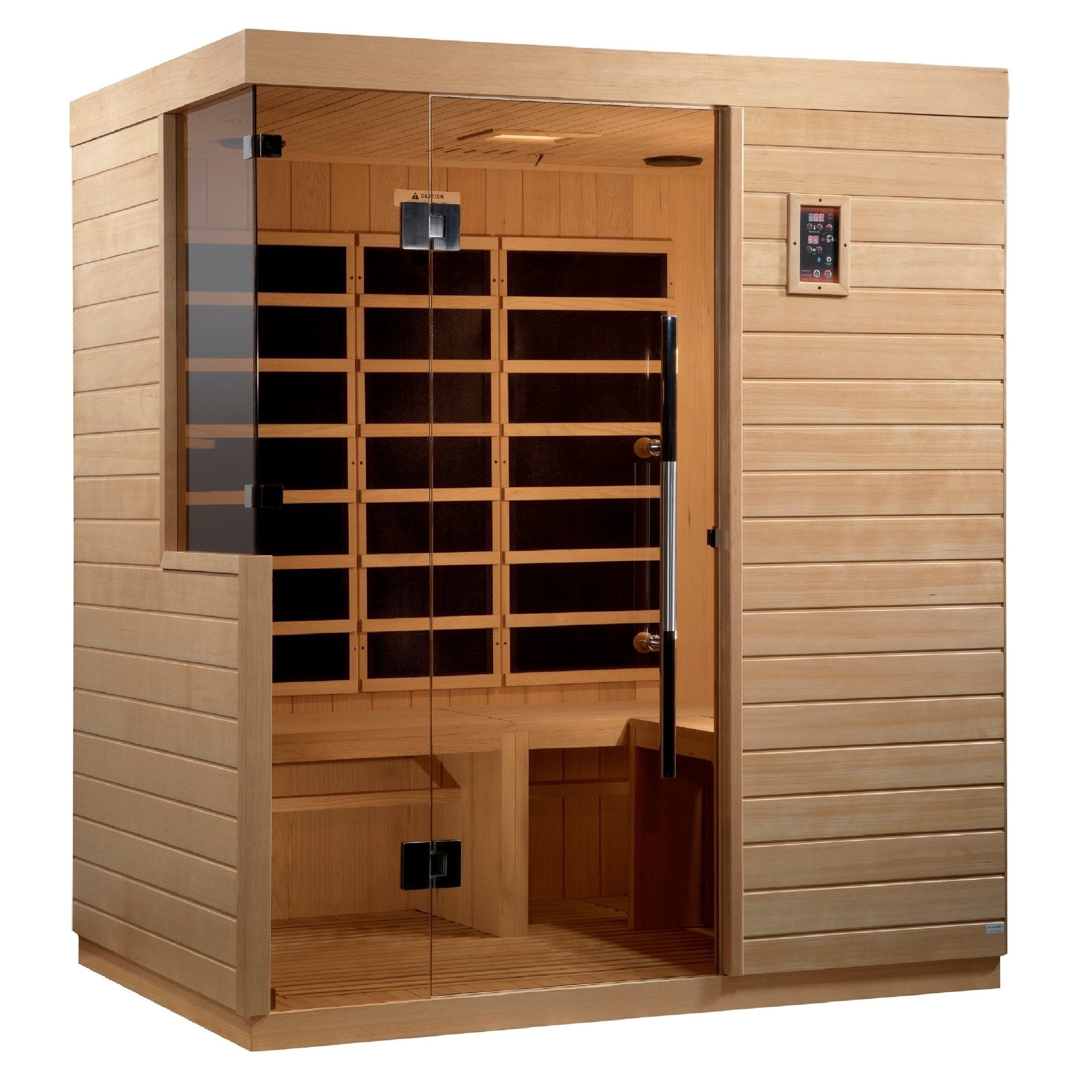 Bilbao 3 Person Ultra Low EMF FAR Infrared Sauna - The Sauna World