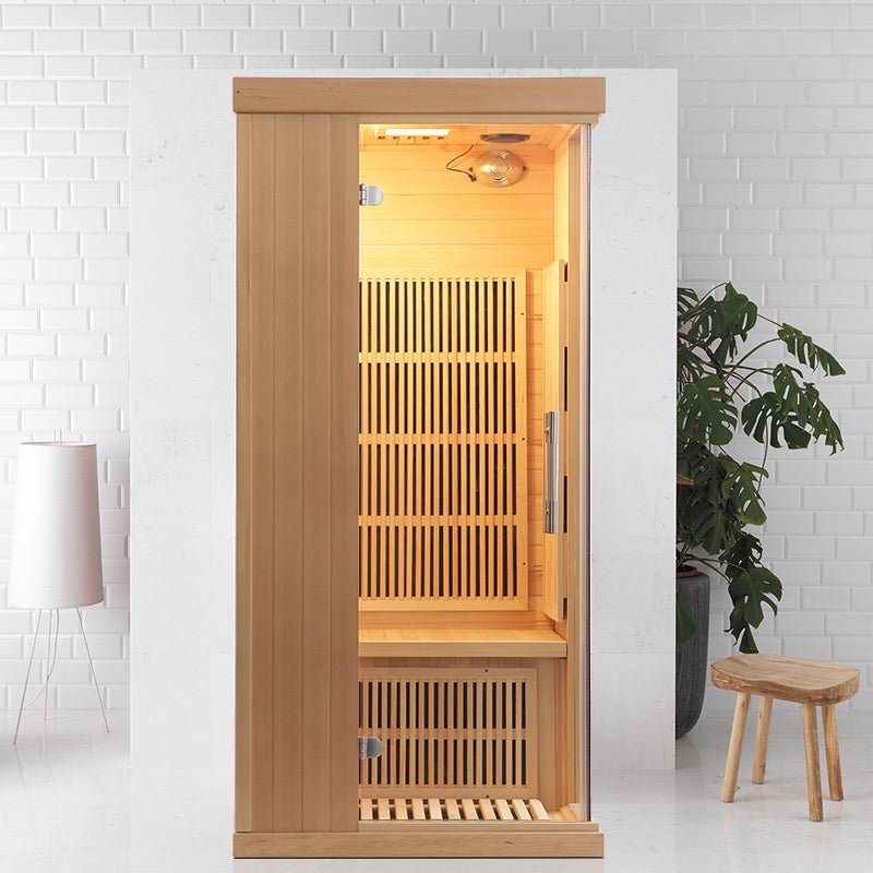 Carbon Heaters Glass Door Infrared Sauna Room - The Sauna World