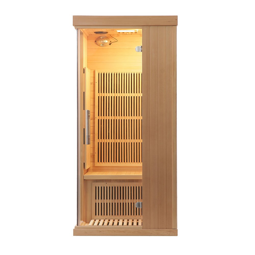 Carbon Heaters Glass Door Infrared Sauna Room - The Sauna World