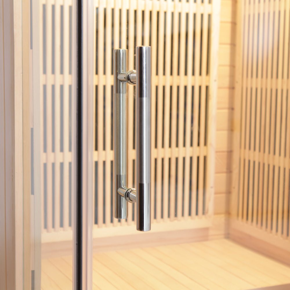 Carbon Heaters Glass Door Infrared Sauna Room - The Sauna World