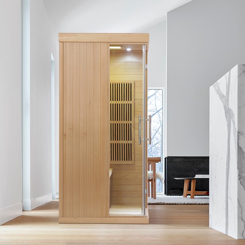 Carbon Heaters Glass Door Infrared Sauna Room - The Sauna World