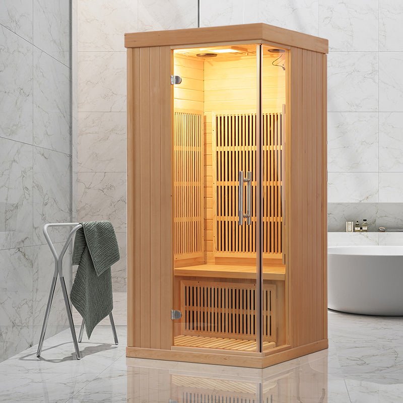 Carbon Heaters Glass Door Infrared Sauna Room - The Sauna World