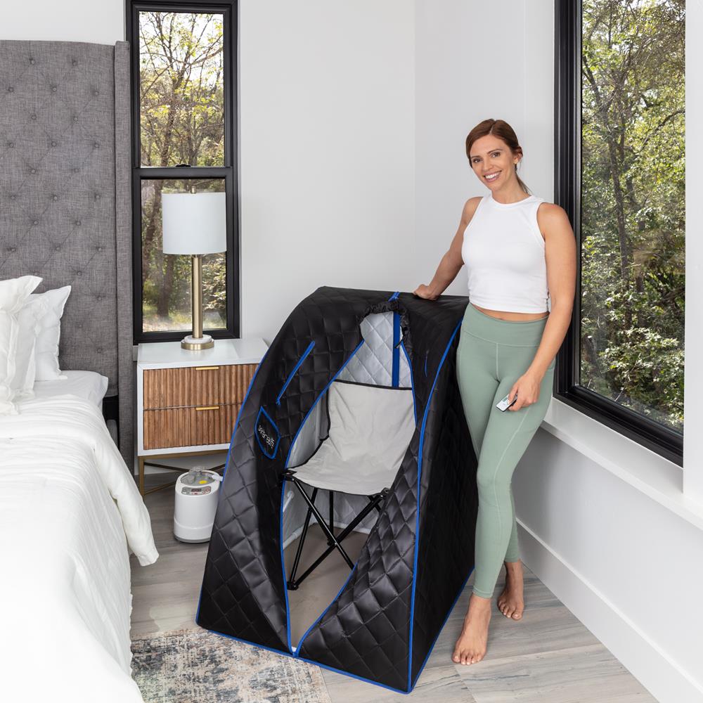 Compact & Portable Steam Sauna SLISAU60BK - The Sauna World