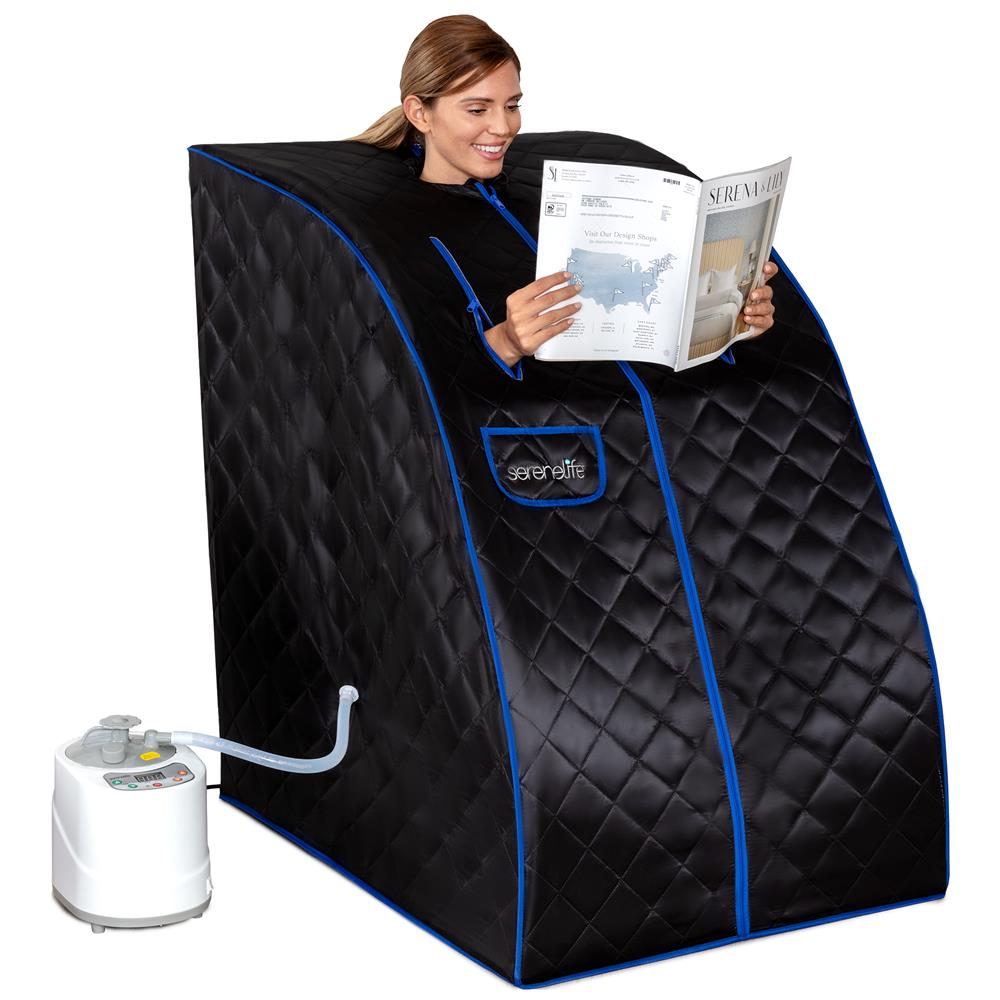 Compact & Portable Steam Sauna SLISAU60BK - The Sauna World