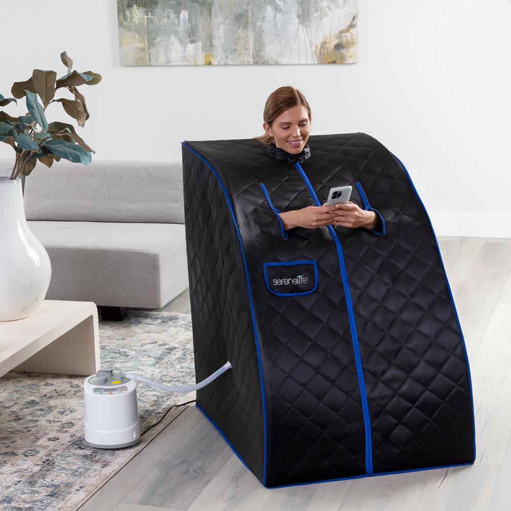 Compact & Portable Steam Sauna SLISAU60BK - The Sauna World