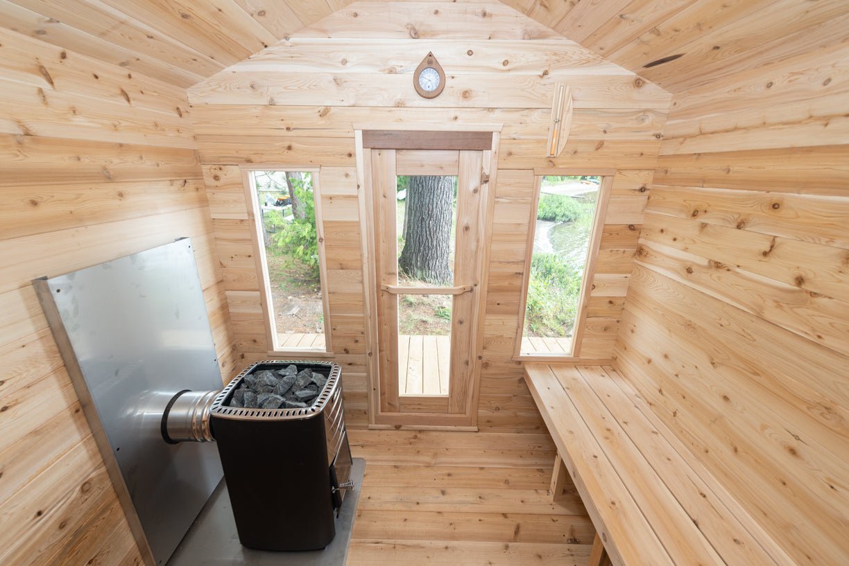 Dundalk Leisure Canadian Timber Georgian Cabin Sauna CTC88W - The Sauna World