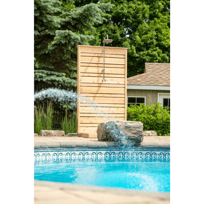 Dundalk Leisure Craft Canadian Timber Savannah Standing Shower - The Sauna World