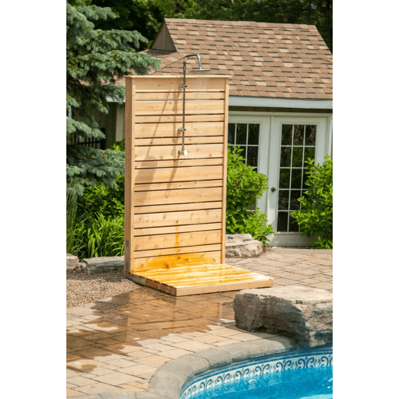 Dundalk Leisure Craft Canadian Timber Savannah Standing Shower - The Sauna World