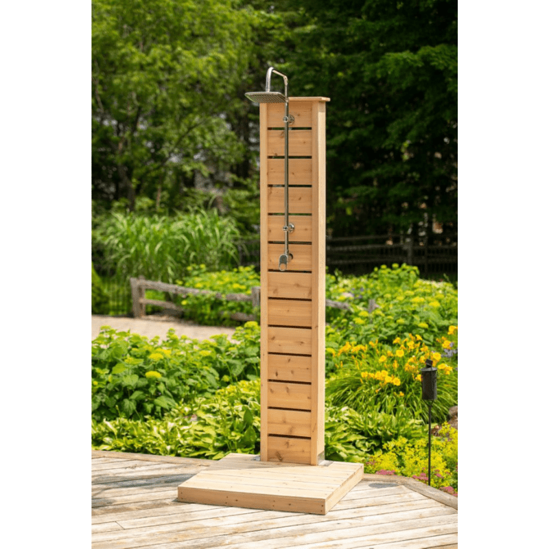 Dundalk Leisure Craft Canadian Timber Sierra Pillar Shower - The Sauna World