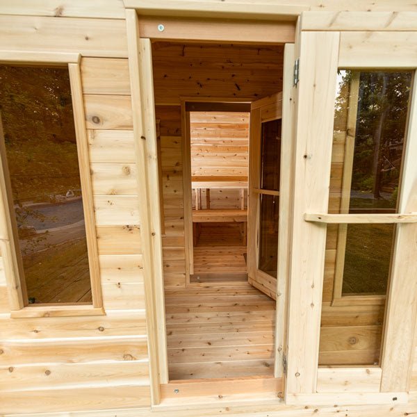 Dundalk Leisure Craft Candian Timber Georgian Cabin Sauna with Changeroom - The Sauna World