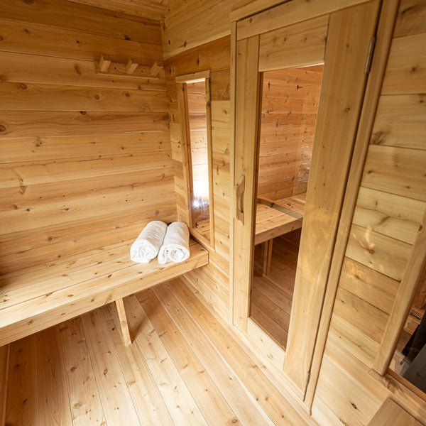 Dundalk Leisure Craft Candian Timber Georgian Cabin Sauna with Changeroom - The Sauna World