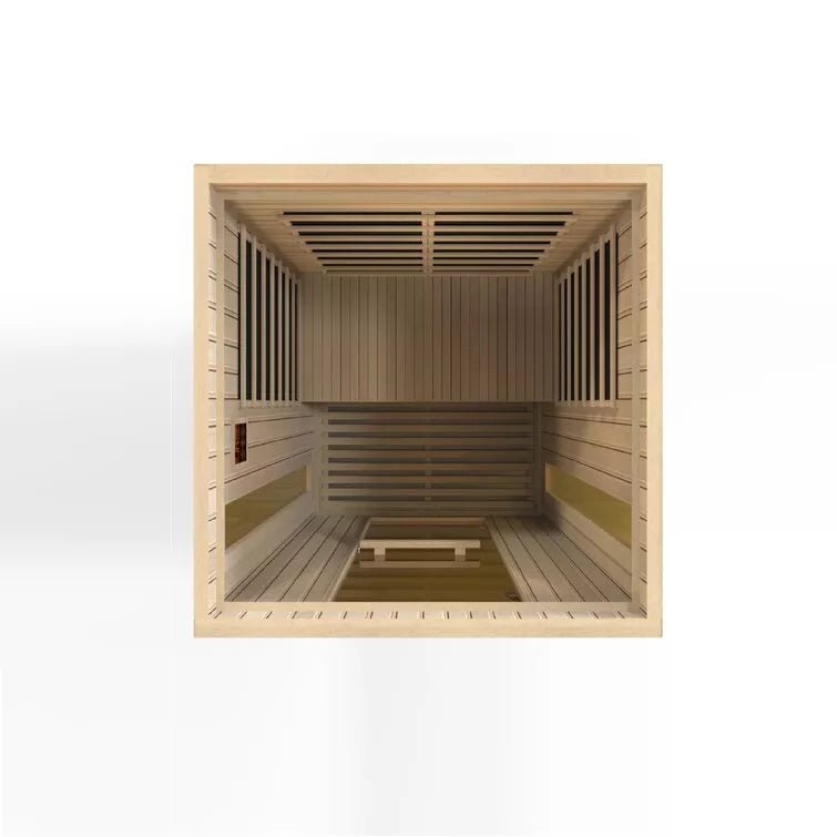 Dynamic Infrared 2 - Person Indoor Bluetooth Compatible FAR Infrared Sauna in Hemlock - The Sauna World