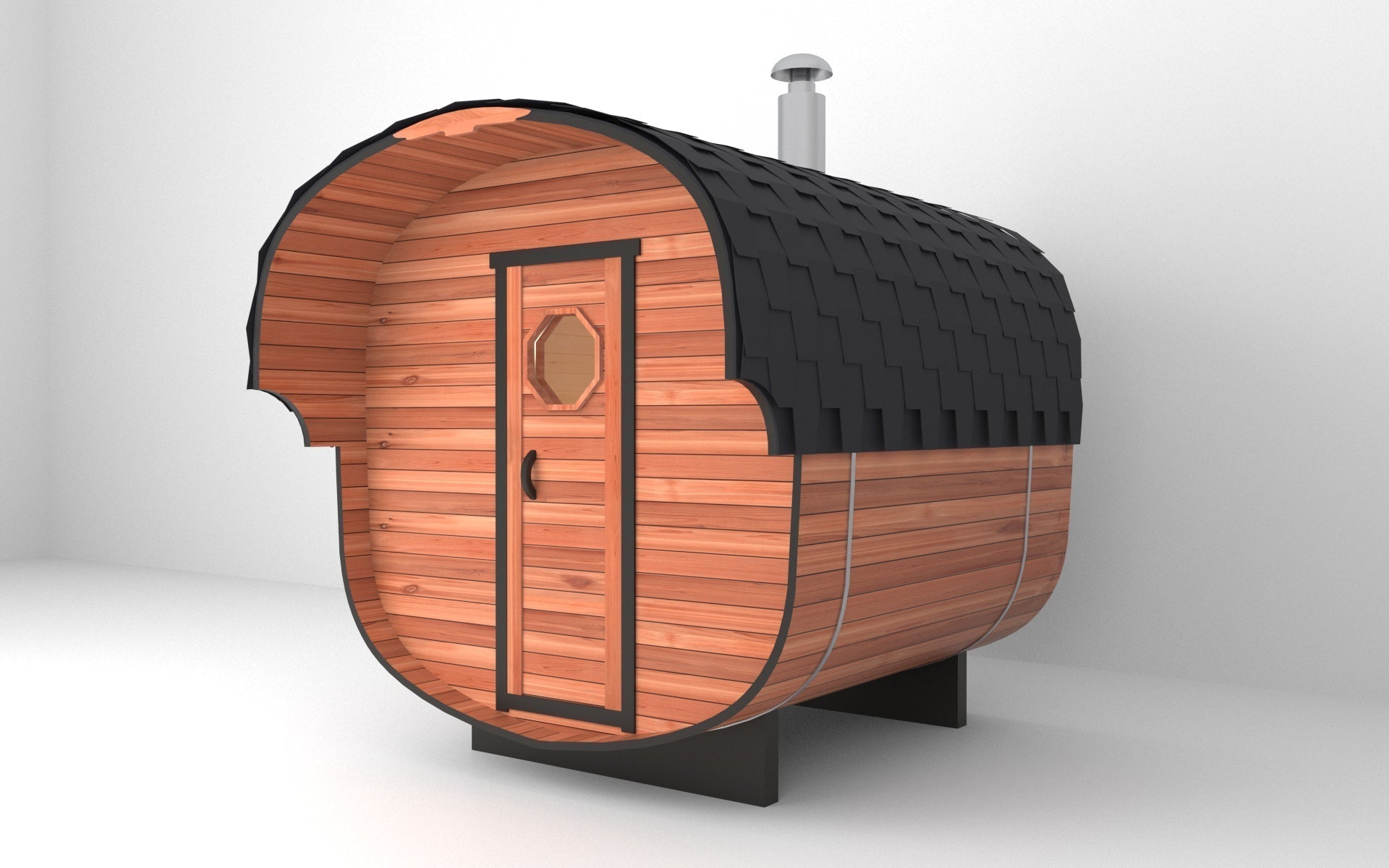 Economy Outdoor Barrel Sauna（2-6 people） - The Sauna World