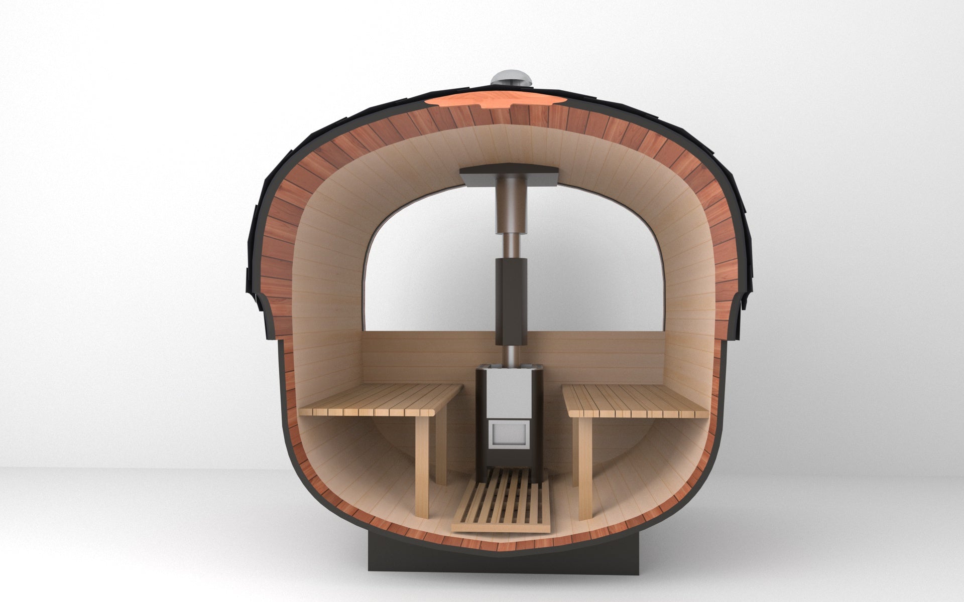 Economy Outdoor Barrel Sauna（2-6 people） - The Sauna World