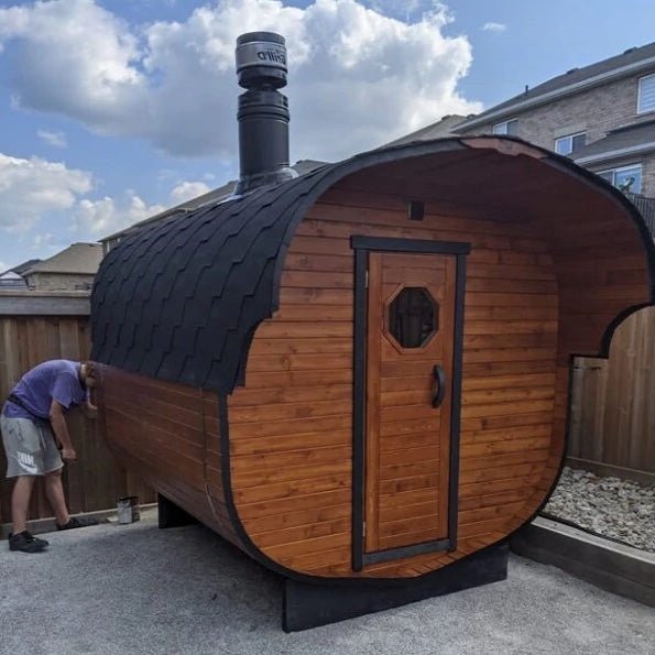 Economy Outdoor Barrel Sauna（2-6 people） - The Sauna World