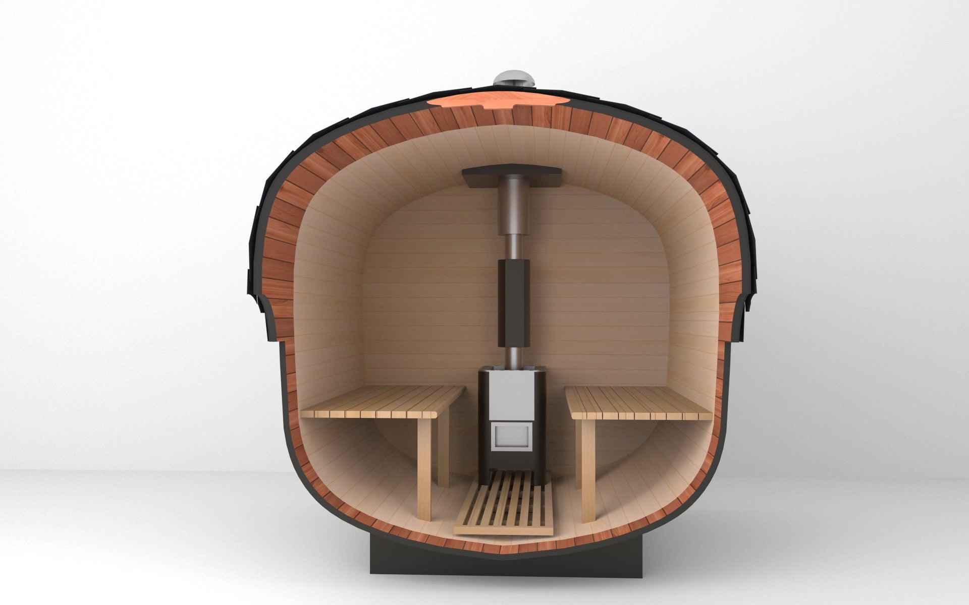 Economy Outdoor Barrel Sauna（2-6 people） - The Sauna World