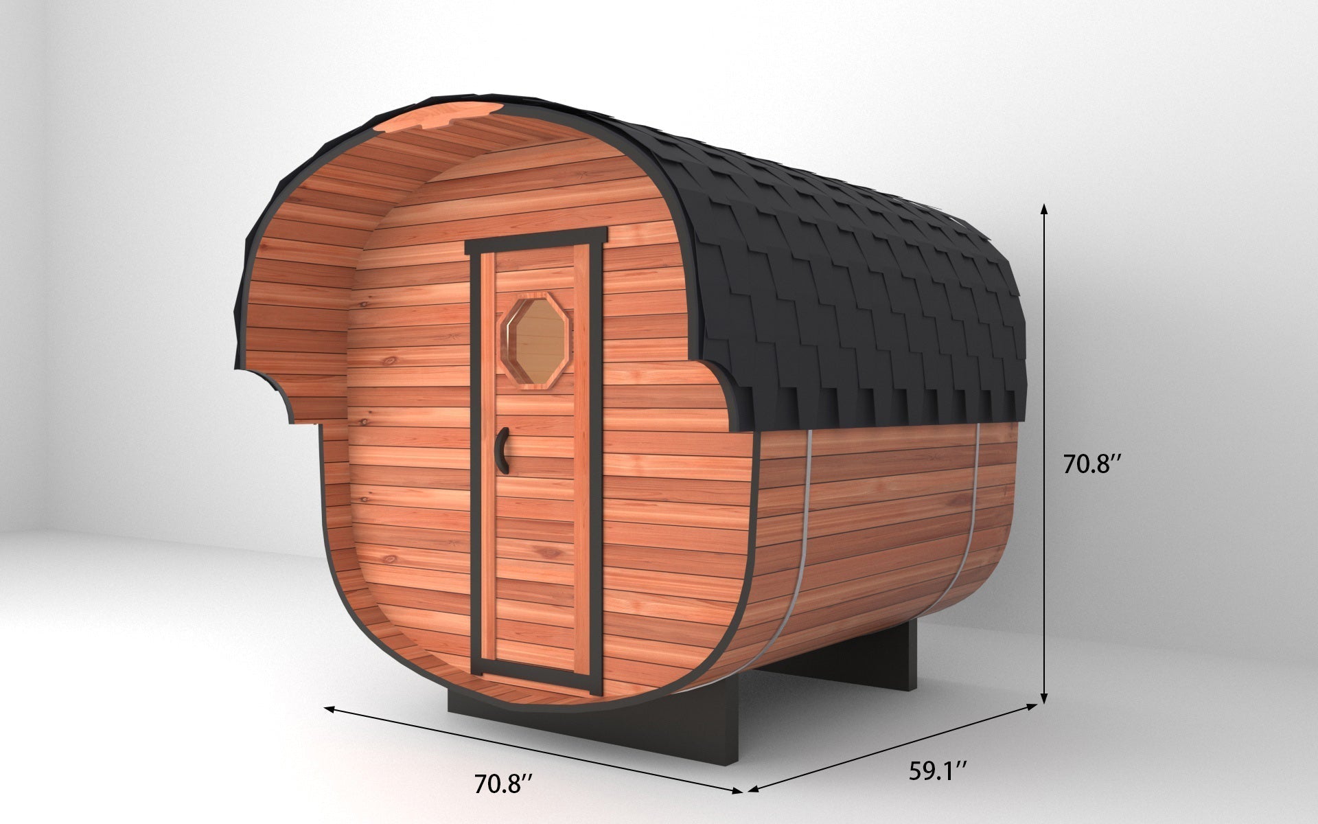 Economy Outdoor Barrel Sauna（2-6 people） - The Sauna World