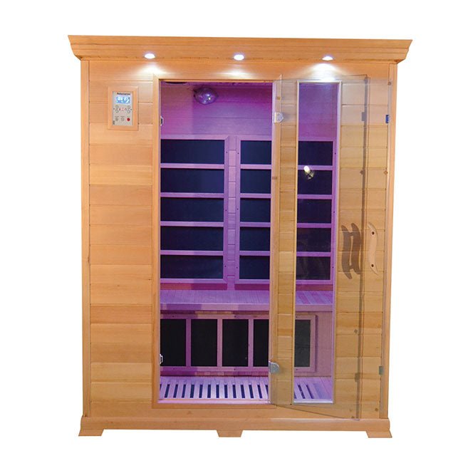 Far Infrared Sauna Room Wood Sauna Low EMF Carbon Panel - The Sauna World