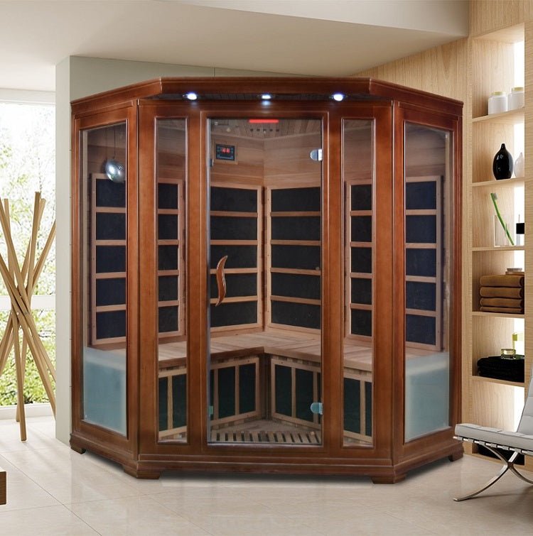 Far Infrared Sauna Room Wood Sauna Low EMF Carbon Panel - The Sauna World