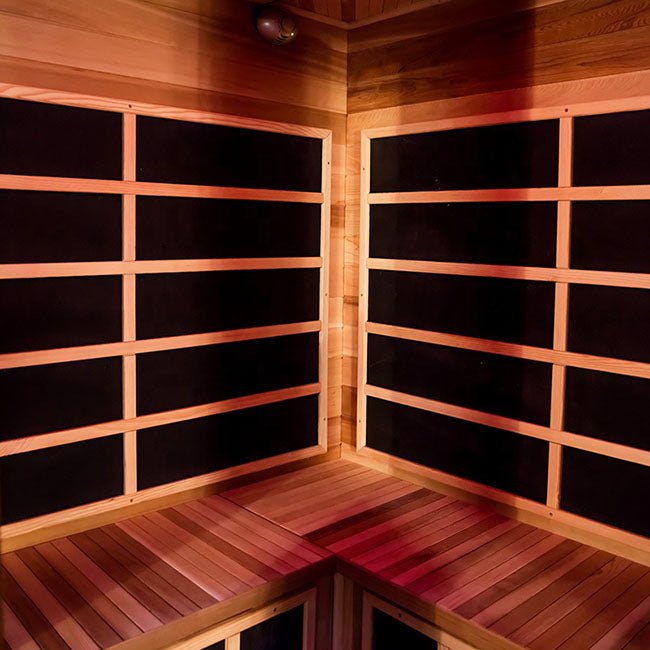 Far Infrared Sauna Room Wood Sauna Low EMF Carbon Panel - The Sauna World