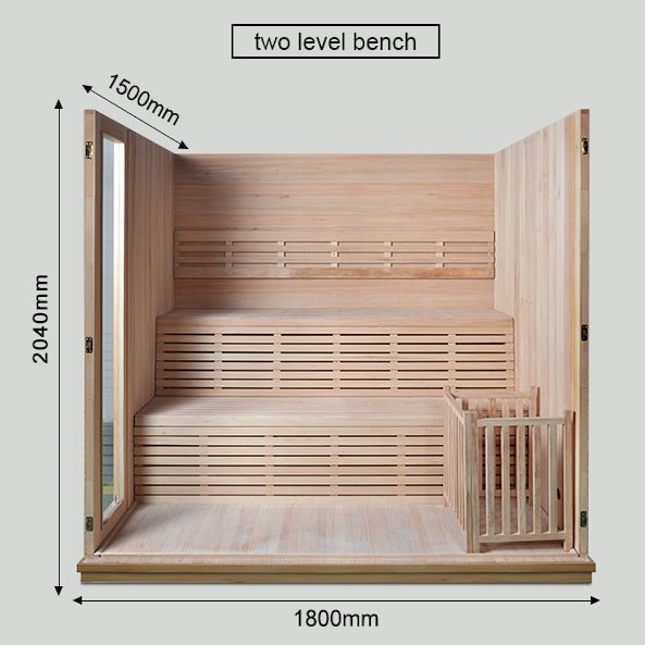 Finland Traditional Home Wooden Sauna - The Sauna World