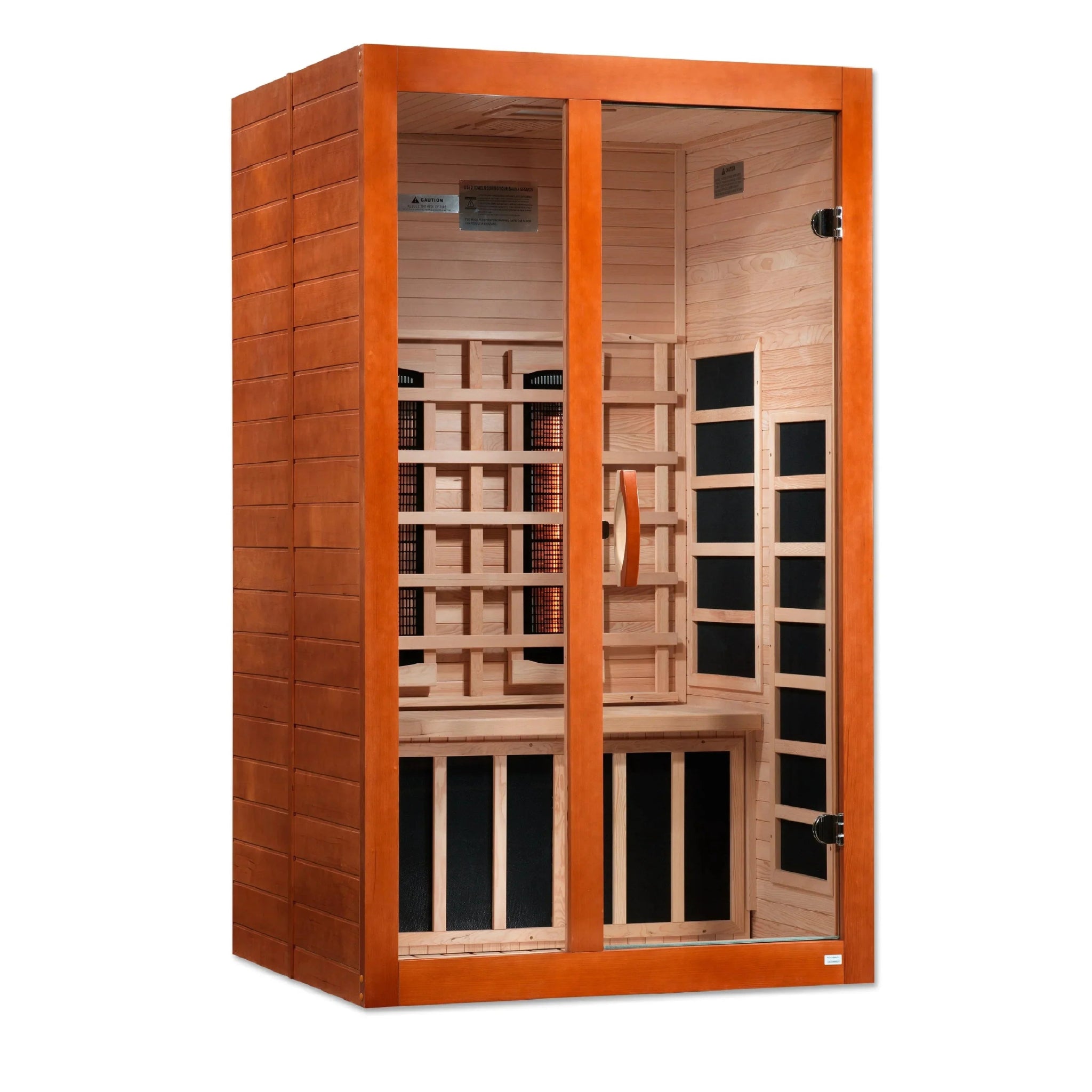 Golden Design Santiago 2 Person Full Spectrum Infrared Sauna - Canadian Hemlock - The Sauna World