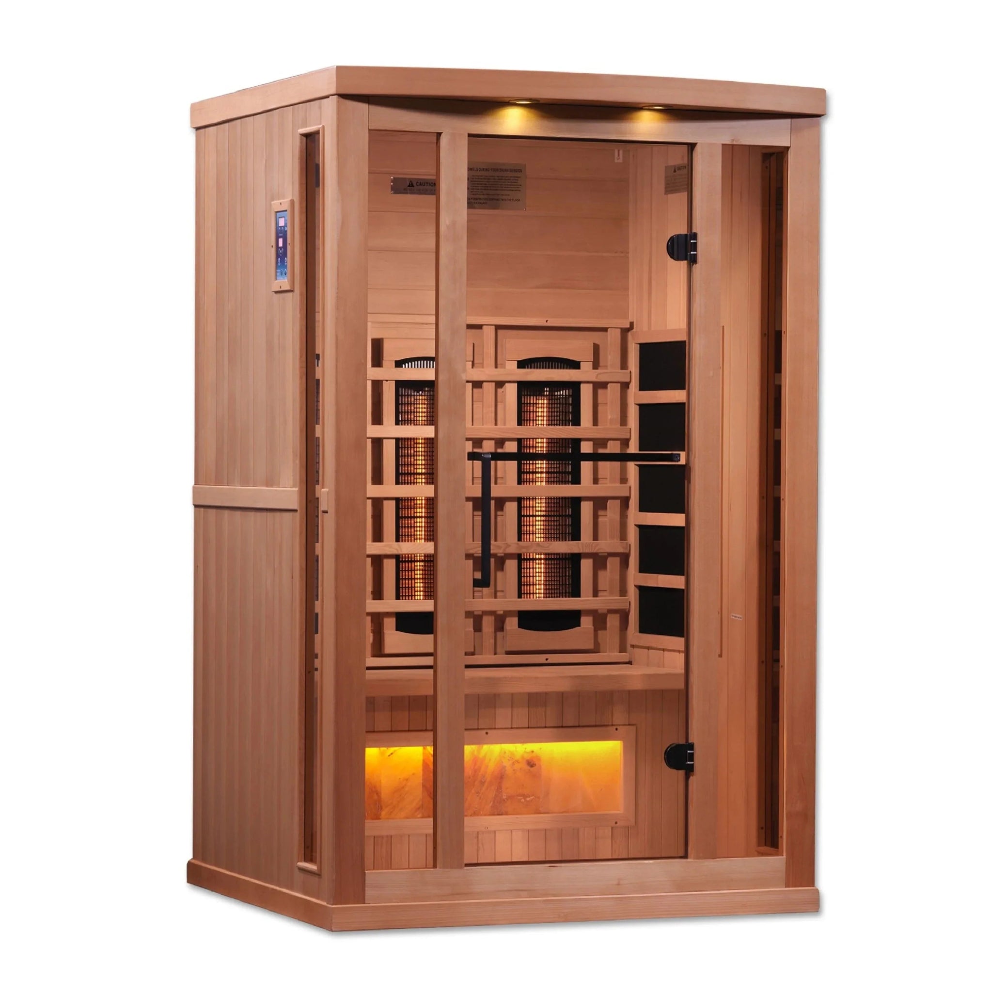 Golden Designs 2 Person Full Spectrum Sauna with Himalayan Salt - The Sauna World