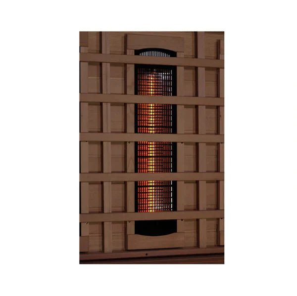 Golden Designs 2 Person Full Spectrum Sauna with Himalayan Salt - The Sauna World