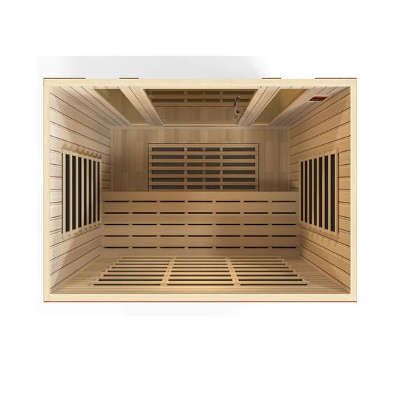 Golden Designs Bergamo - 4 Person Low EMF FAR Infrared Sauna - The Sauna World