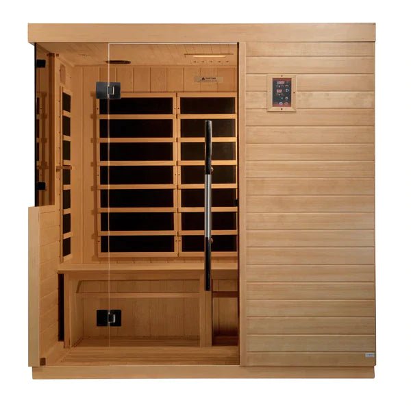 Golden Designs Bilbao 3 Person Ultra Low EMF FAR Infrared Sauna - The Sauna World