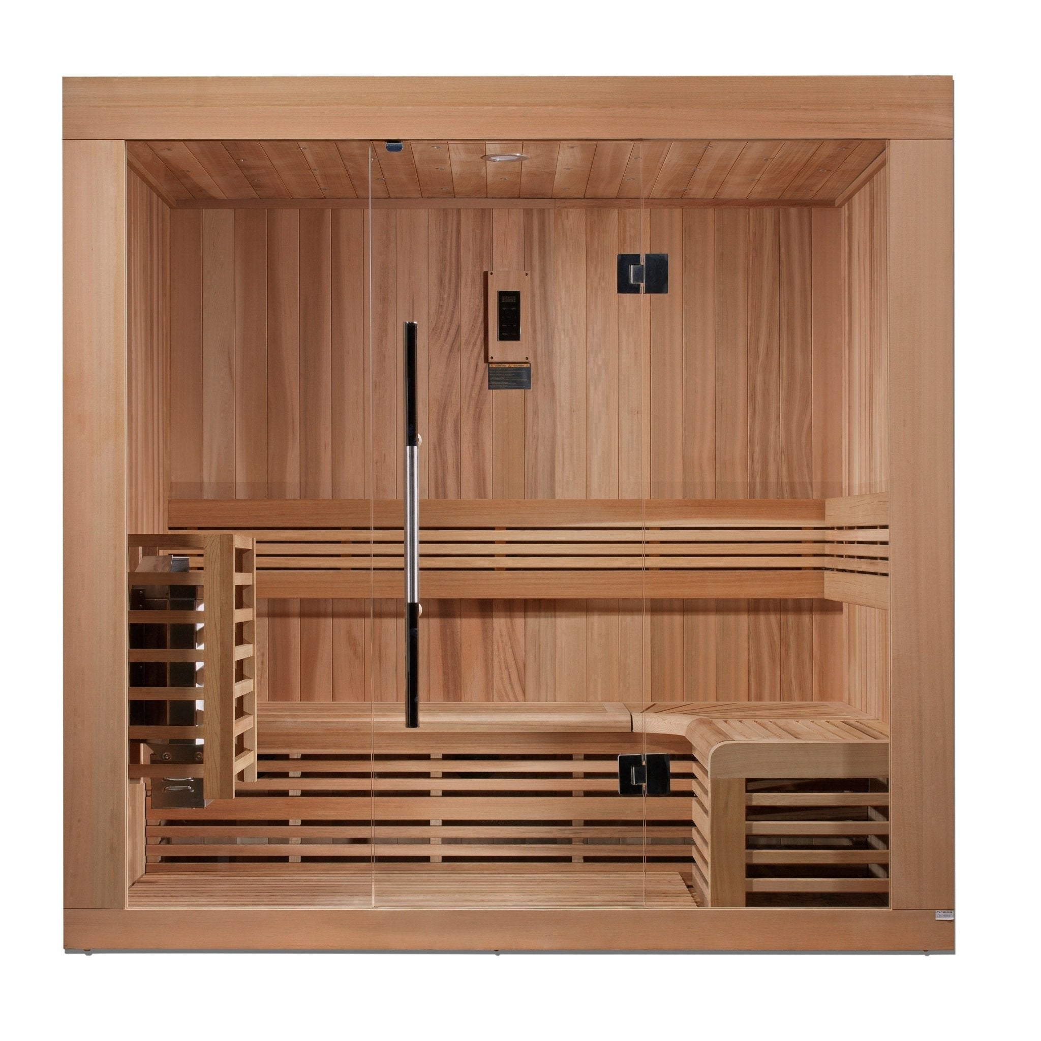 Golden Designs "Copenhagen Edition" 3 Person Traditional Steam Sauna - Canadian Red Cedar - The Sauna World