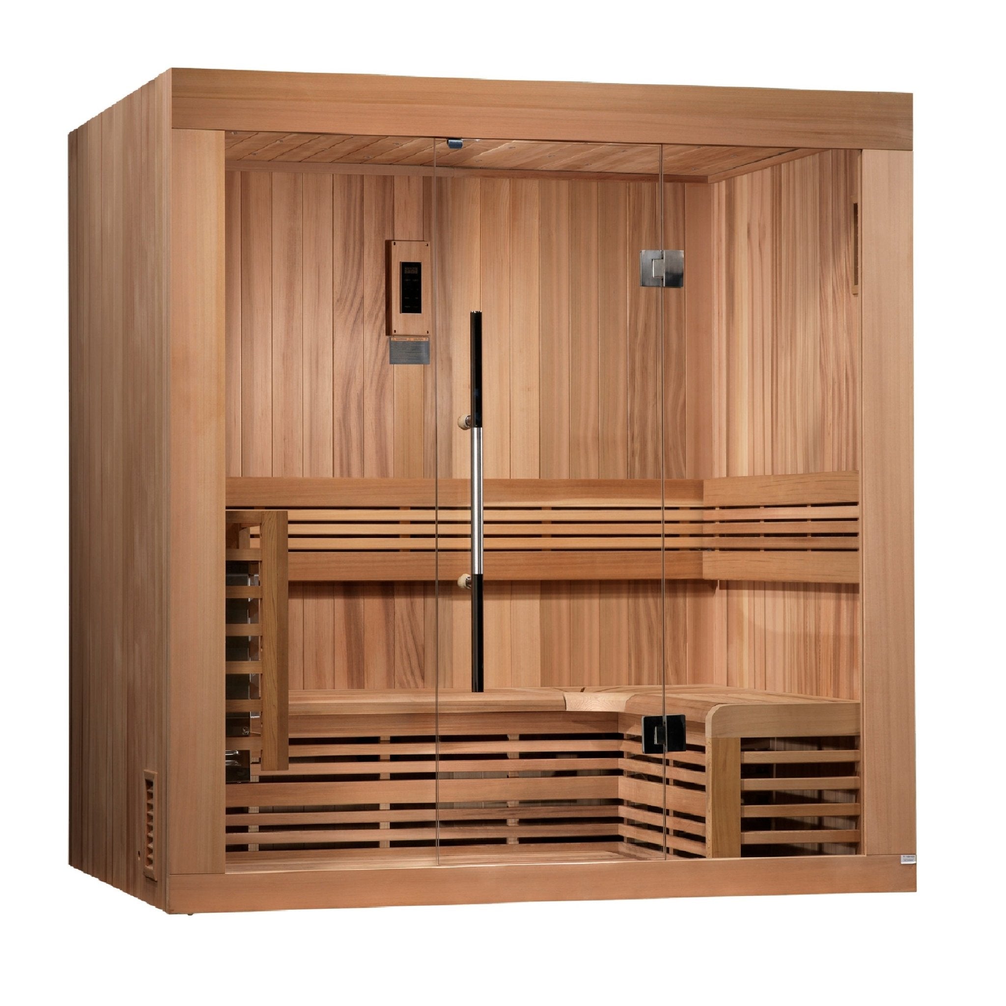 Golden Designs "Copenhagen Edition" 3 Person Traditional Steam Sauna - Canadian Red Cedar - The Sauna World