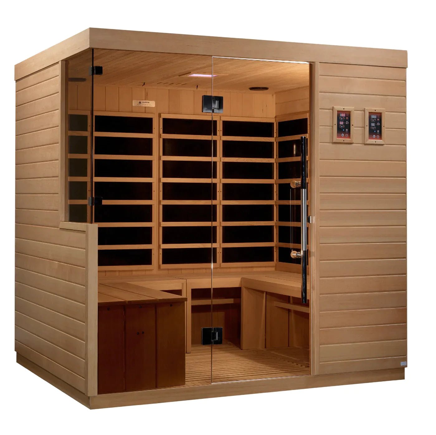 Golden Designs La Sagrada 6 Person Ultra Low EMF FAR Infrared Sauna - The Sauna World