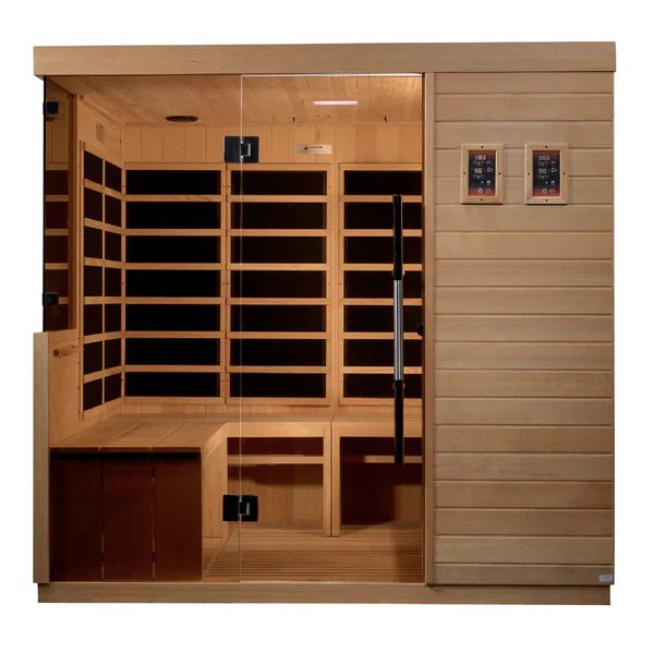 Golden Designs La Sagrada 6 Person Ultra Low EMF FAR Infrared Sauna - The Sauna World