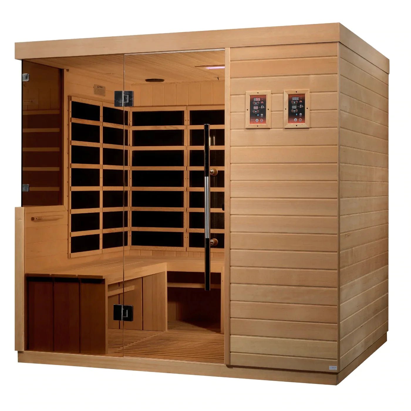 Golden Designs La Sagrada 6 Person Ultra Low EMF FAR Infrared Sauna - The Sauna World