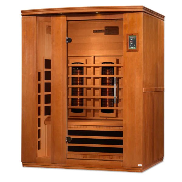 Golden Designs Lugano - 3 Person Low EMF FAR Infrared Sauna - The Sauna World