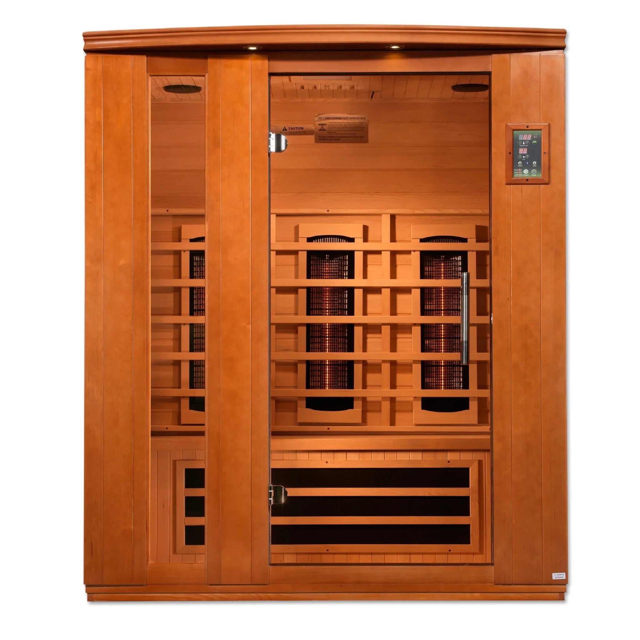 Golden Designs Lugano - 3 Person Low EMF FAR Infrared Sauna - The Sauna World