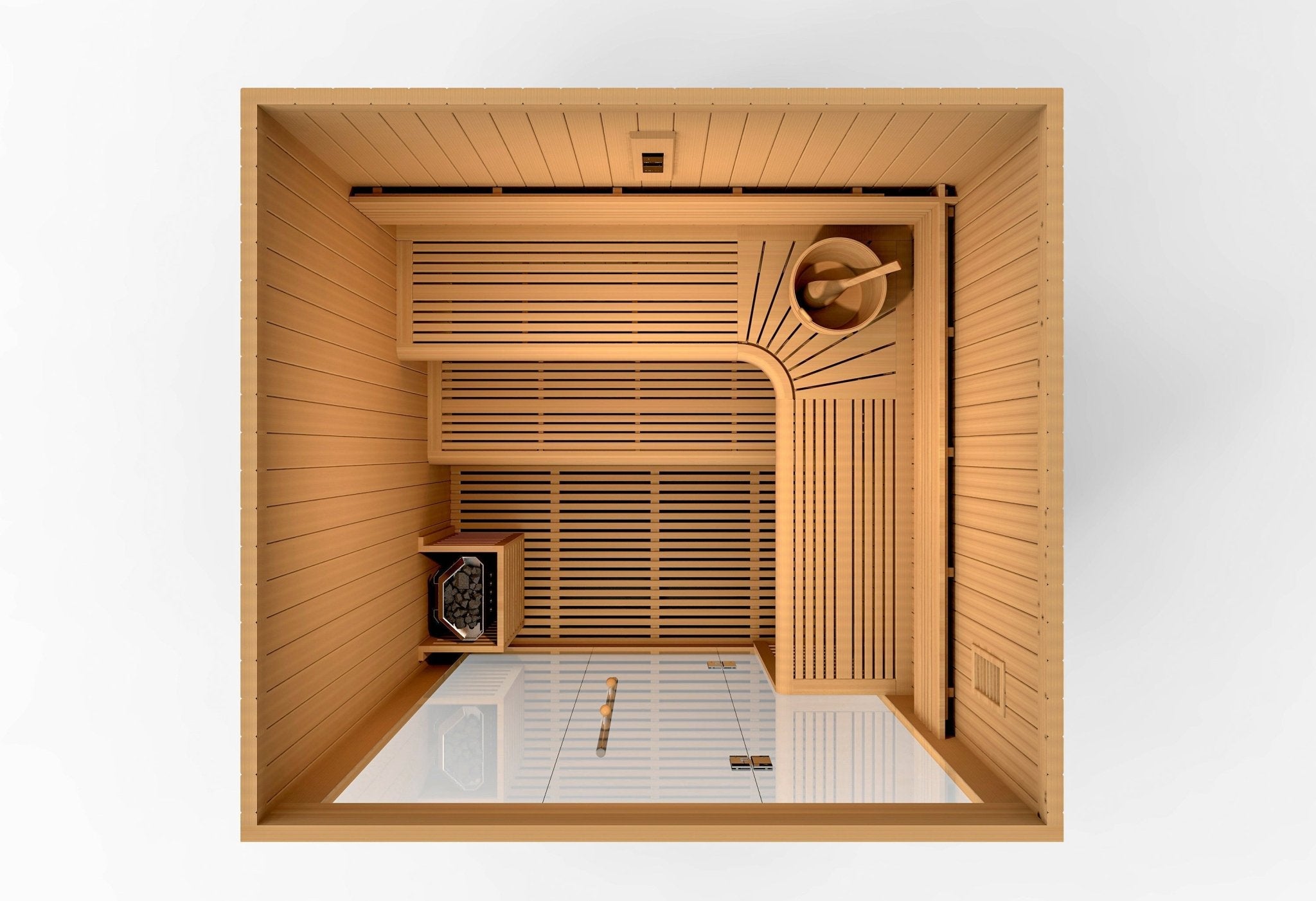 Golden Designs "Osla Edition" 6 Person Traditional Steam Sauna - Canadian Red Cedar - The Sauna World