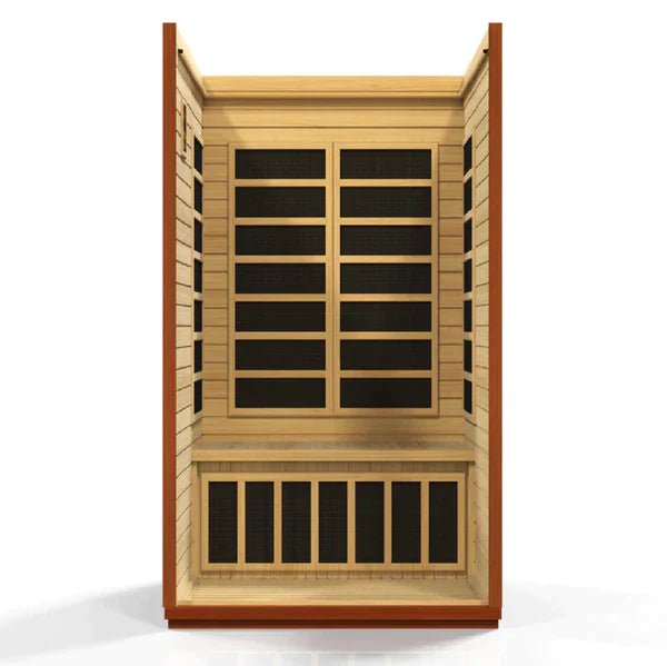 Golden Designs San Marino - 2 Person Low EMF FAR Infrared Sauna - The Sauna World