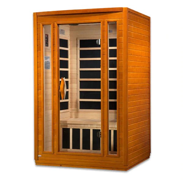 Golden Designs San Marino - 2 Person Low EMF FAR Infrared Sauna - The Sauna World