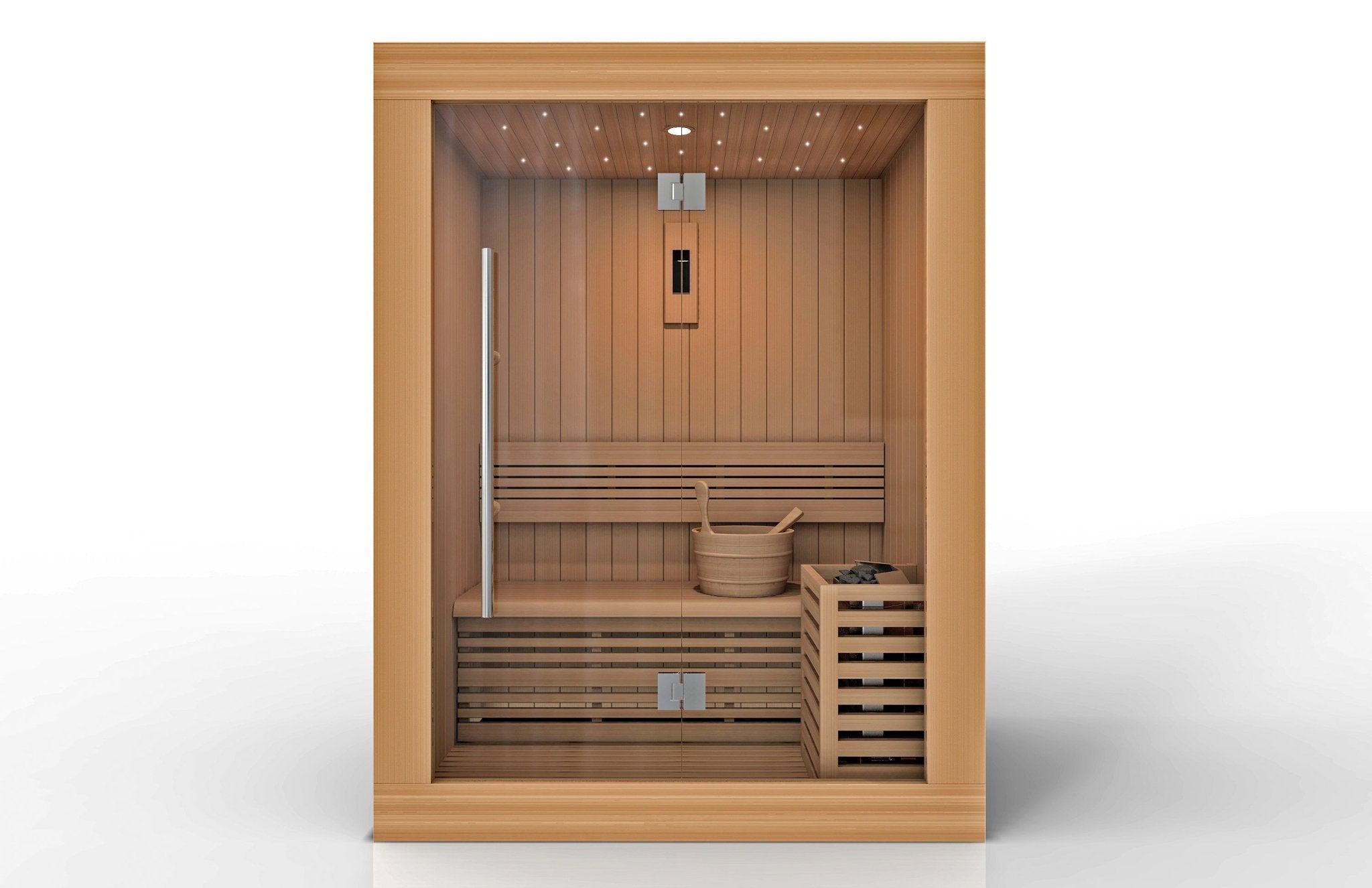 Golden Designs "Sundsvall Edition" 2 Person Traditional Steam Sauna - Canadian Red Cedar - The Sauna World