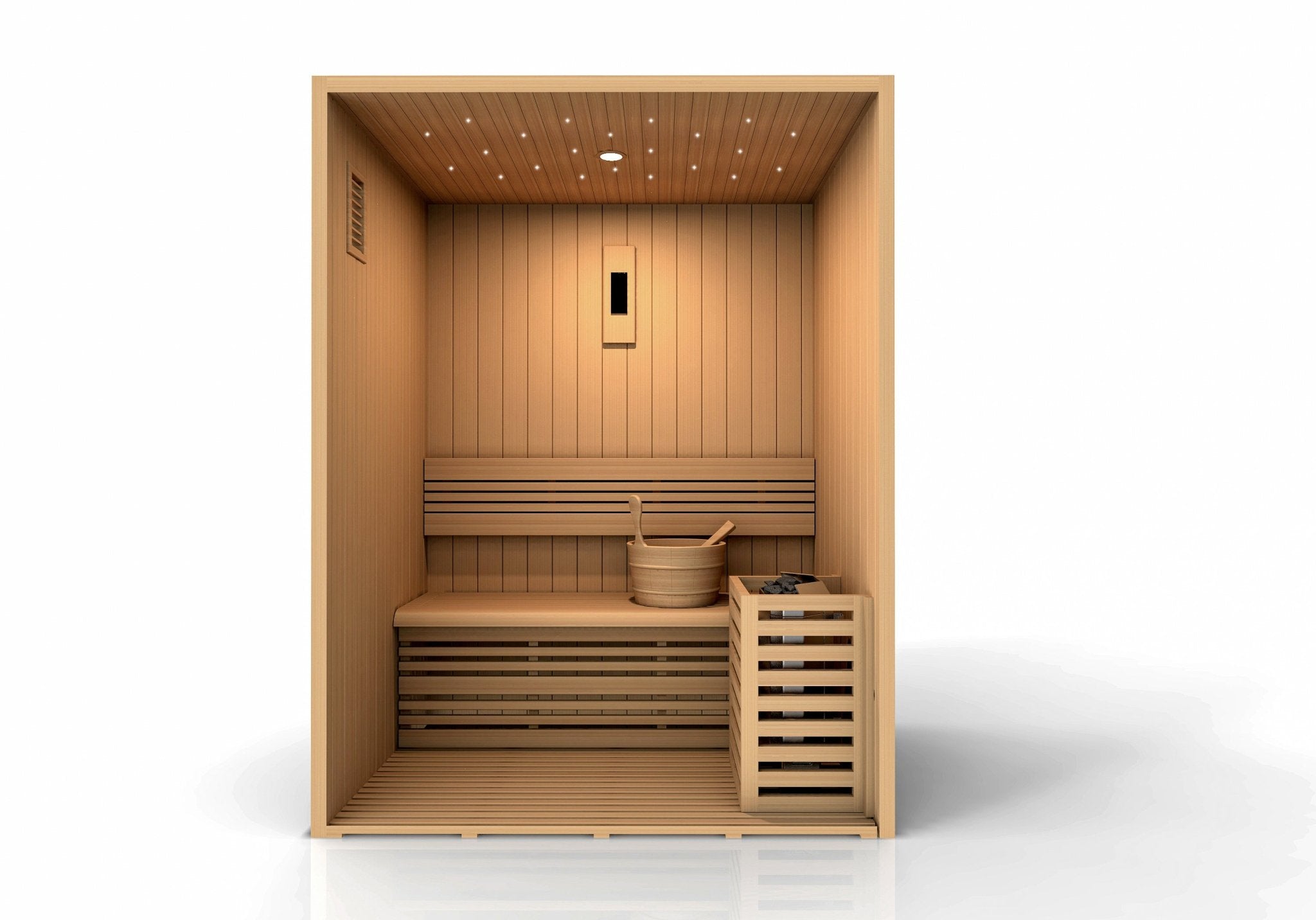 Golden Designs "Sundsvall Edition" 2 Person Traditional Steam Sauna - Canadian Red Cedar - The Sauna World