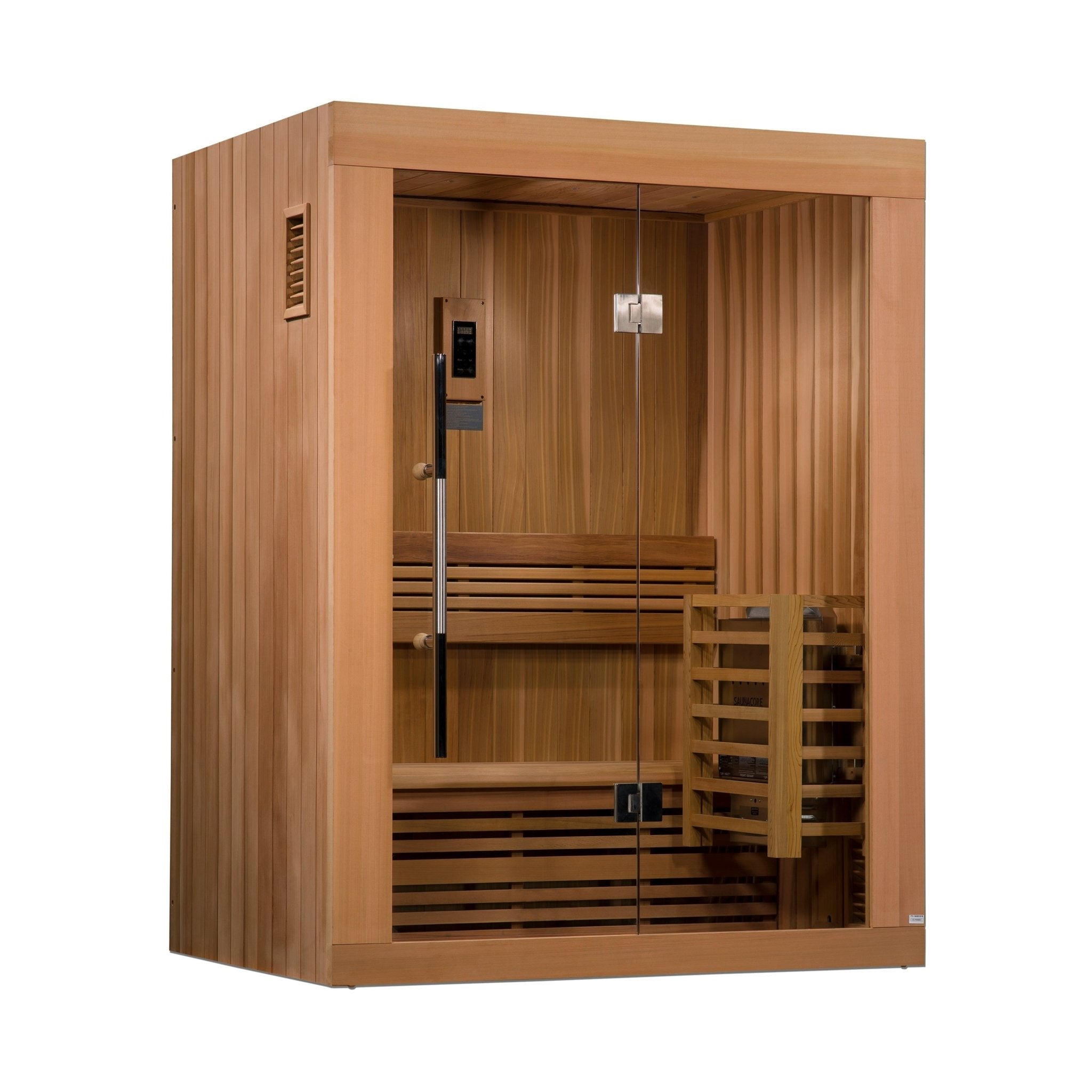 Golden Designs "Sundsvall Edition" 2 Person Traditional Steam Sauna - Canadian Red Cedar - The Sauna World