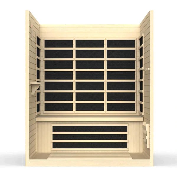 Golden Designs Vila 3 Person Ultra Low EMF FAR Infrared Sauna - The Sauna World